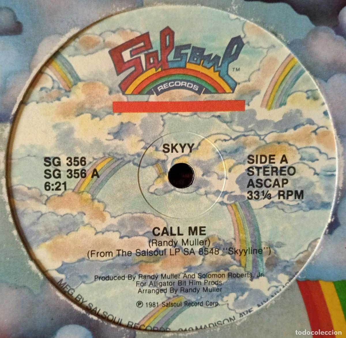 Discos de vinilo: SKYY ** Call Me ** MAXI SINGLE VINILO 1981 USA - Foto 2