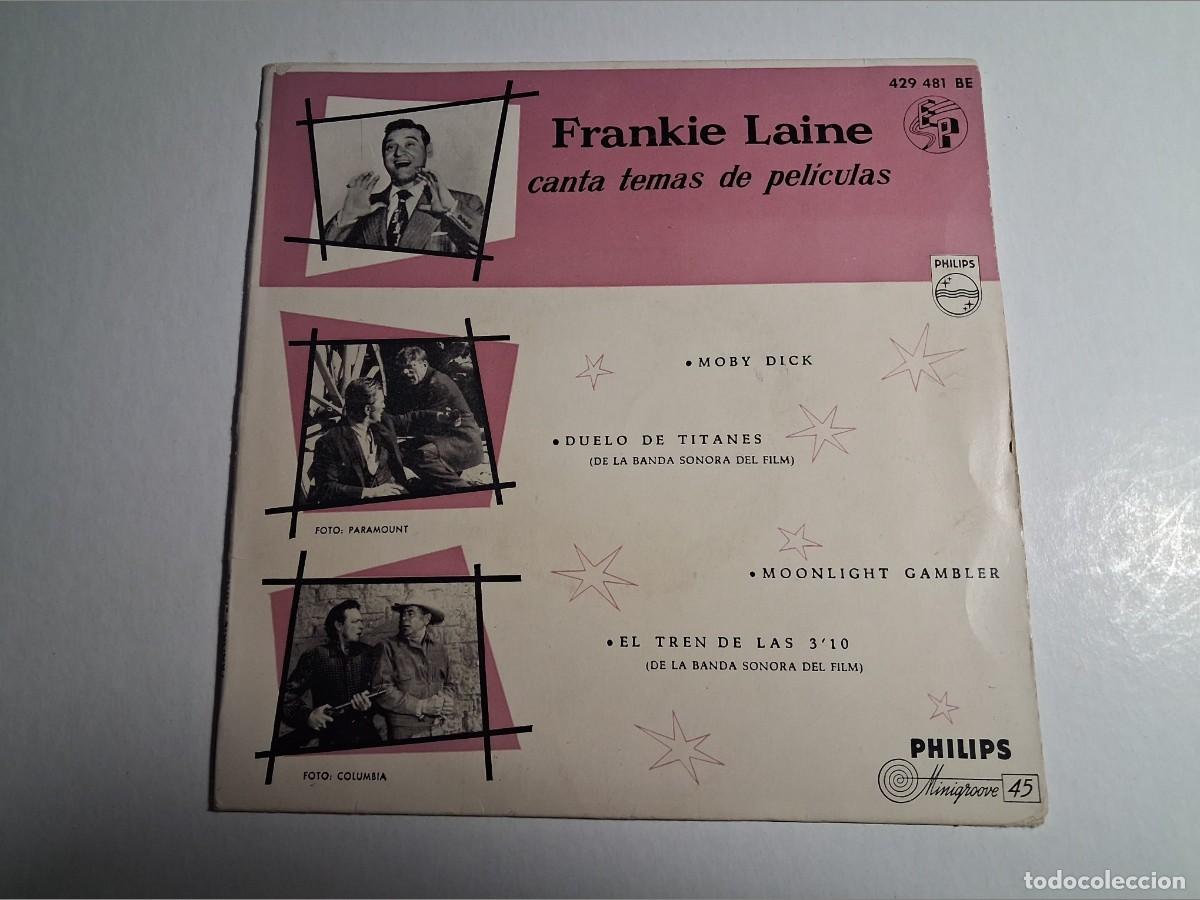 Discos de vinilo: single frankie laine. moby dick. duelo de titanes. moonligth gamler. el tren 3' 10. philips 1968 sem