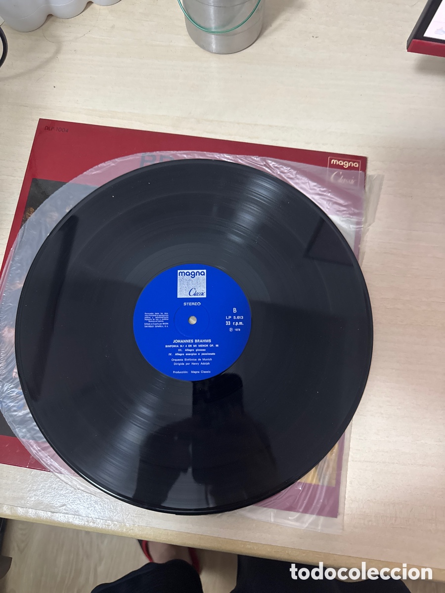 Discos de vinilo: DISCO VINILO BRAHMS M&Uuml;NCHNER SYMPHONIKER HENRY ADOLPH 1978 - Foto 3
