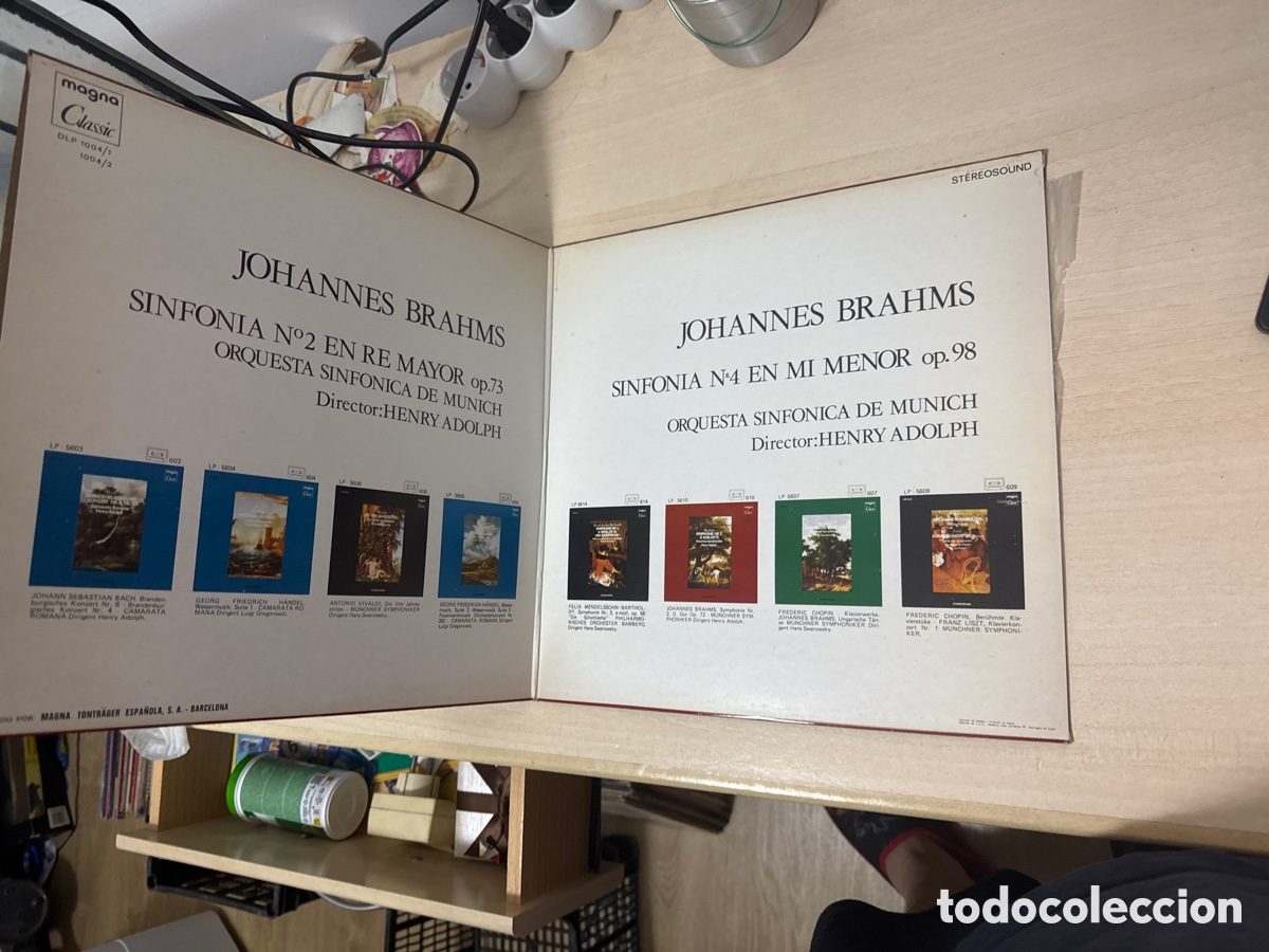 Discos de vinilo: DISCO VINILO BRAHMS M&Uuml;NCHNER SYMPHONIKER HENRY ADOLPH 1978 - Foto 4