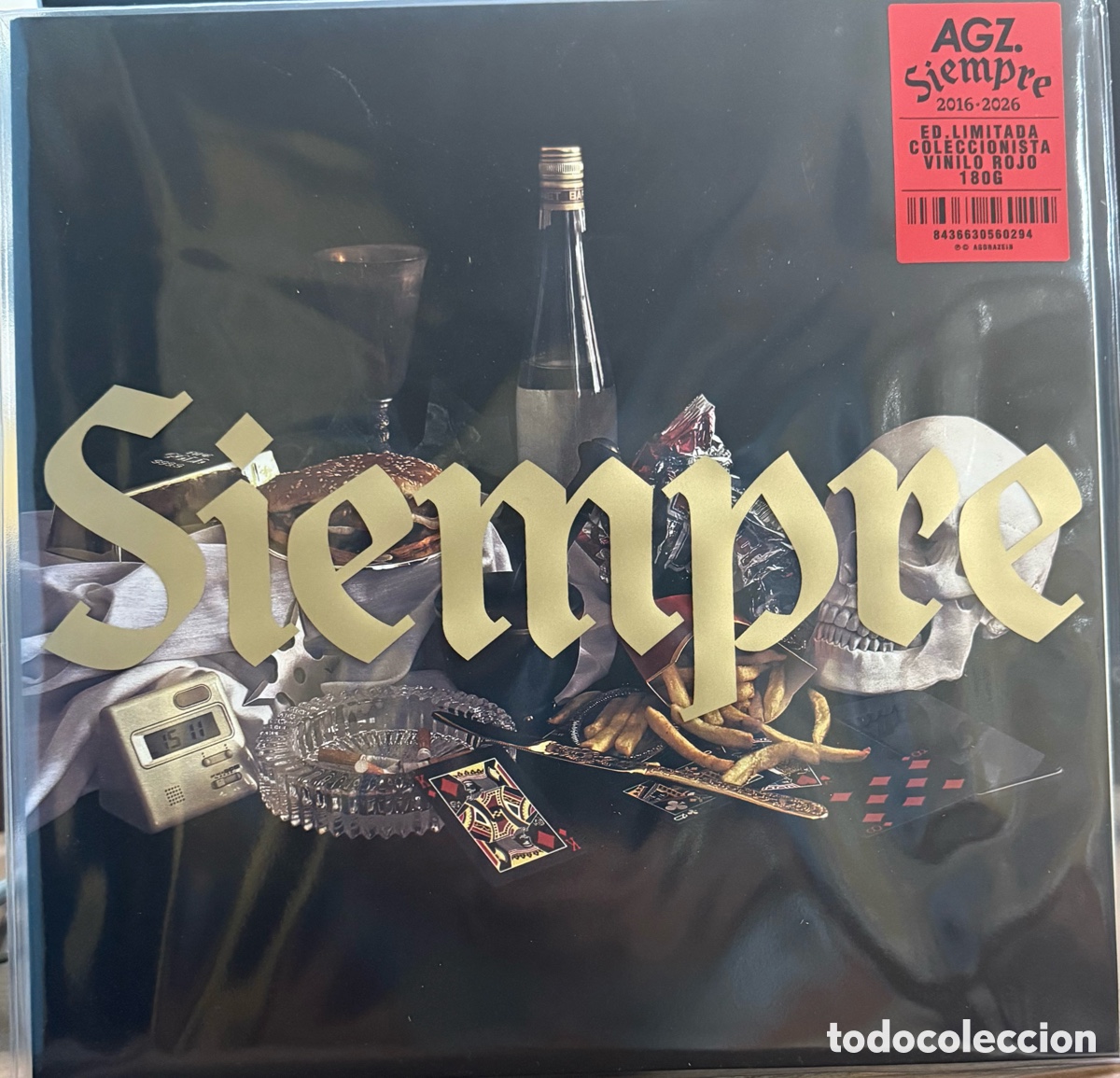 Discos de vinilo: T&iacute;tulo: AGZ &ndash; Siempre | Vinilo rojo edici&oacute;n limitada coleccionista 180 g