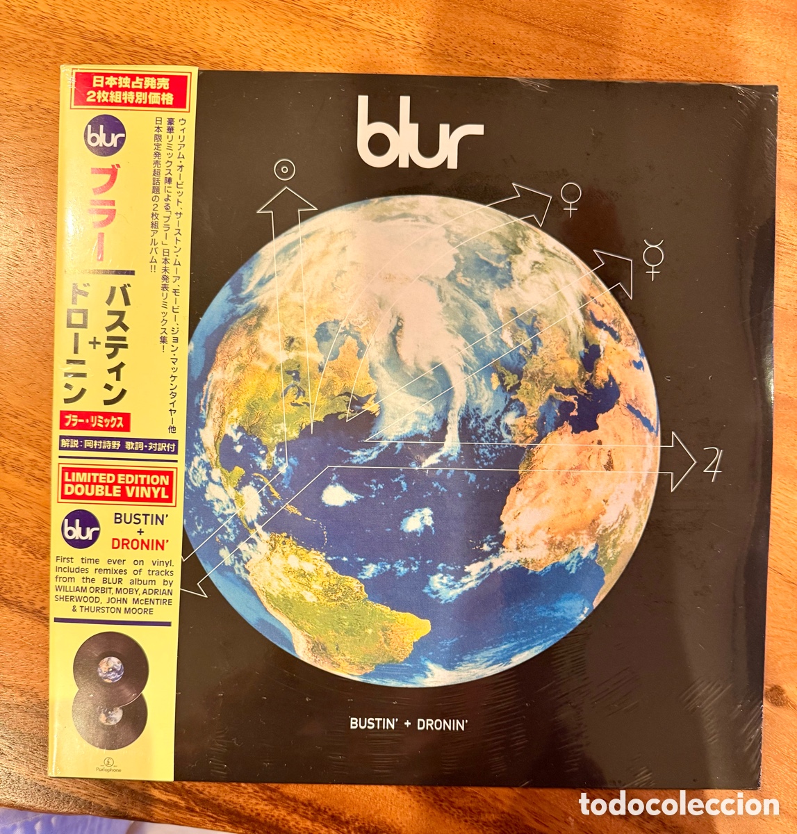 Discos de vinilo: Blur &ndash; Bustin' + Dronin' (Doble Vinilo LP, Edici&oacute;n Limitada Japonesa con OBI Strip) / Precintado