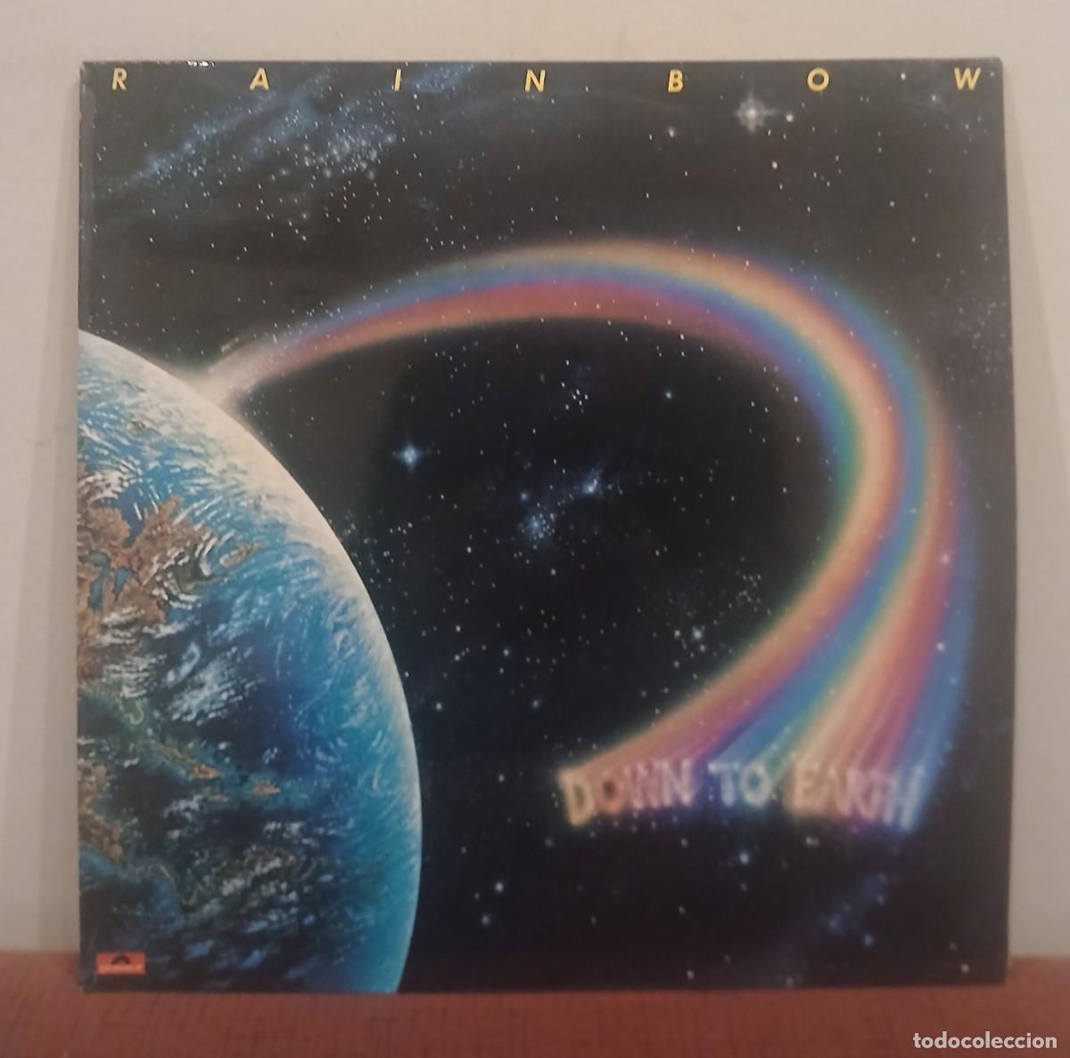 Discos de vinilo: VINILO DOWN TO EARTH - LP DE RAINBOW COMO NUEVO - Foto 1