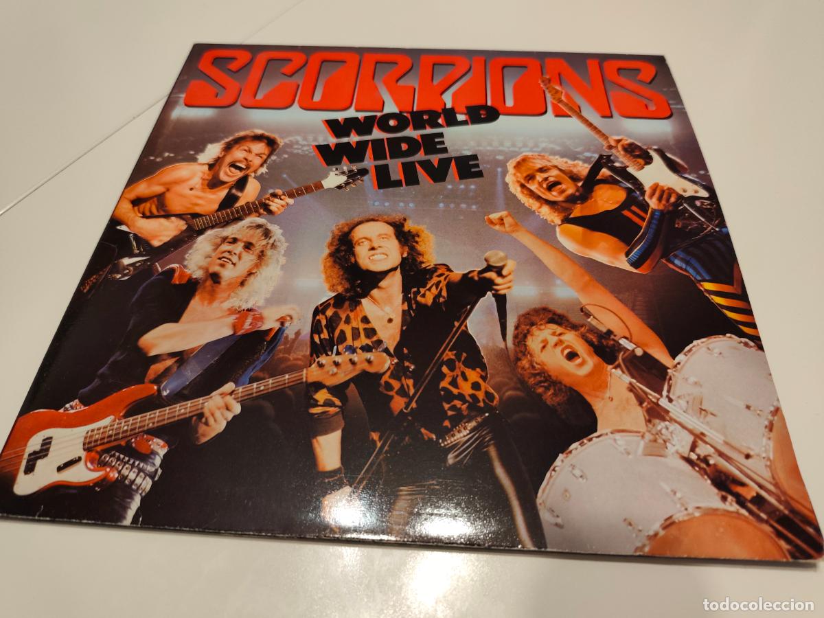 Discos de vinilo: Scorpions &ndash; World Wide Live- (1985) 2 X LP disco vinilo