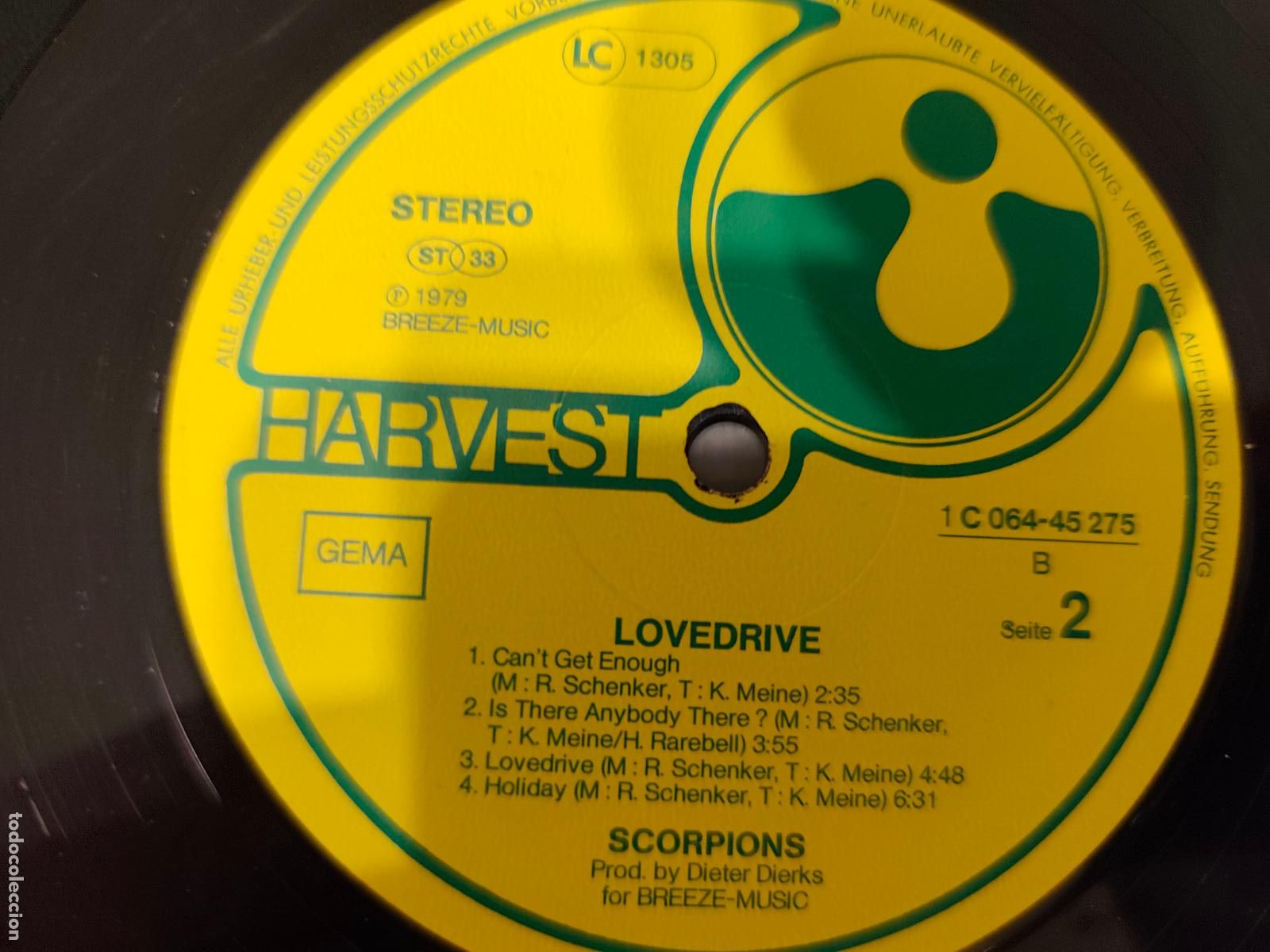Discos de vinilo: Scorpions &ndash; Lovedrive- (1979) LP disco vinilo - Foto 2