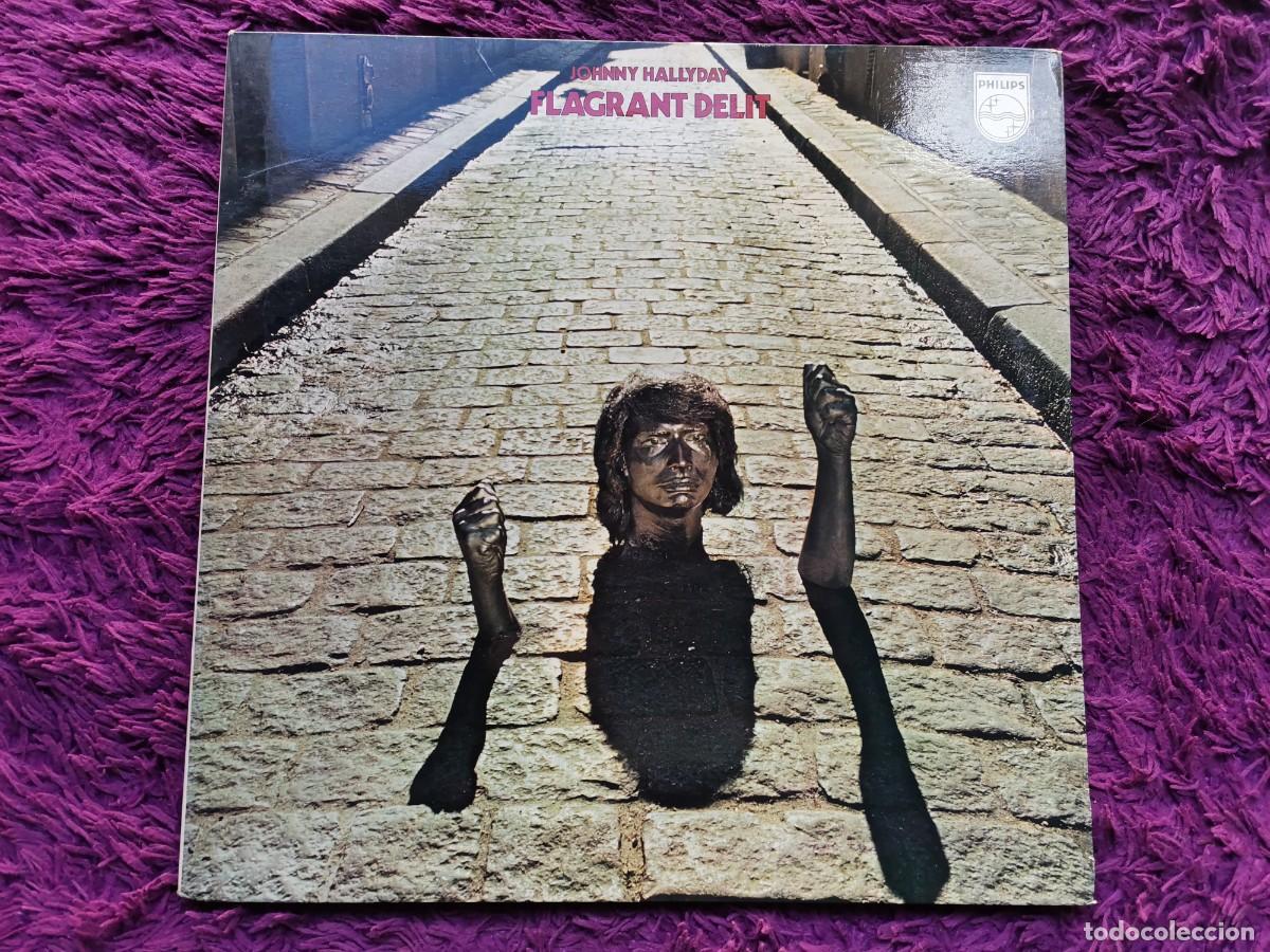 Discos de vinilo: Johnny Hallyday &ndash; Flagrant D&eacute;lit Vinilo LP 1971 France Gatefold 6325 003