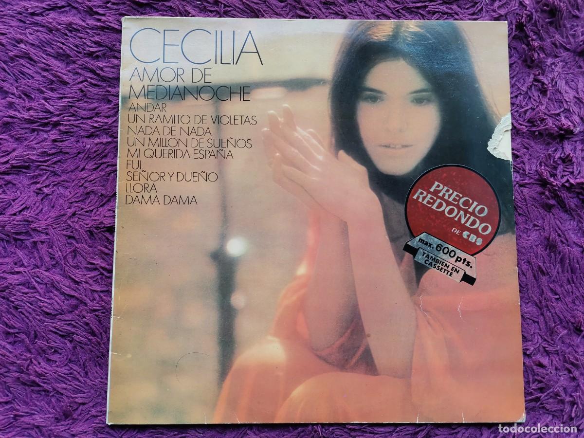 Discos de vinilo: Cecilia &ndash; Amor De Medianoche Vinilo LP Spain S 32136