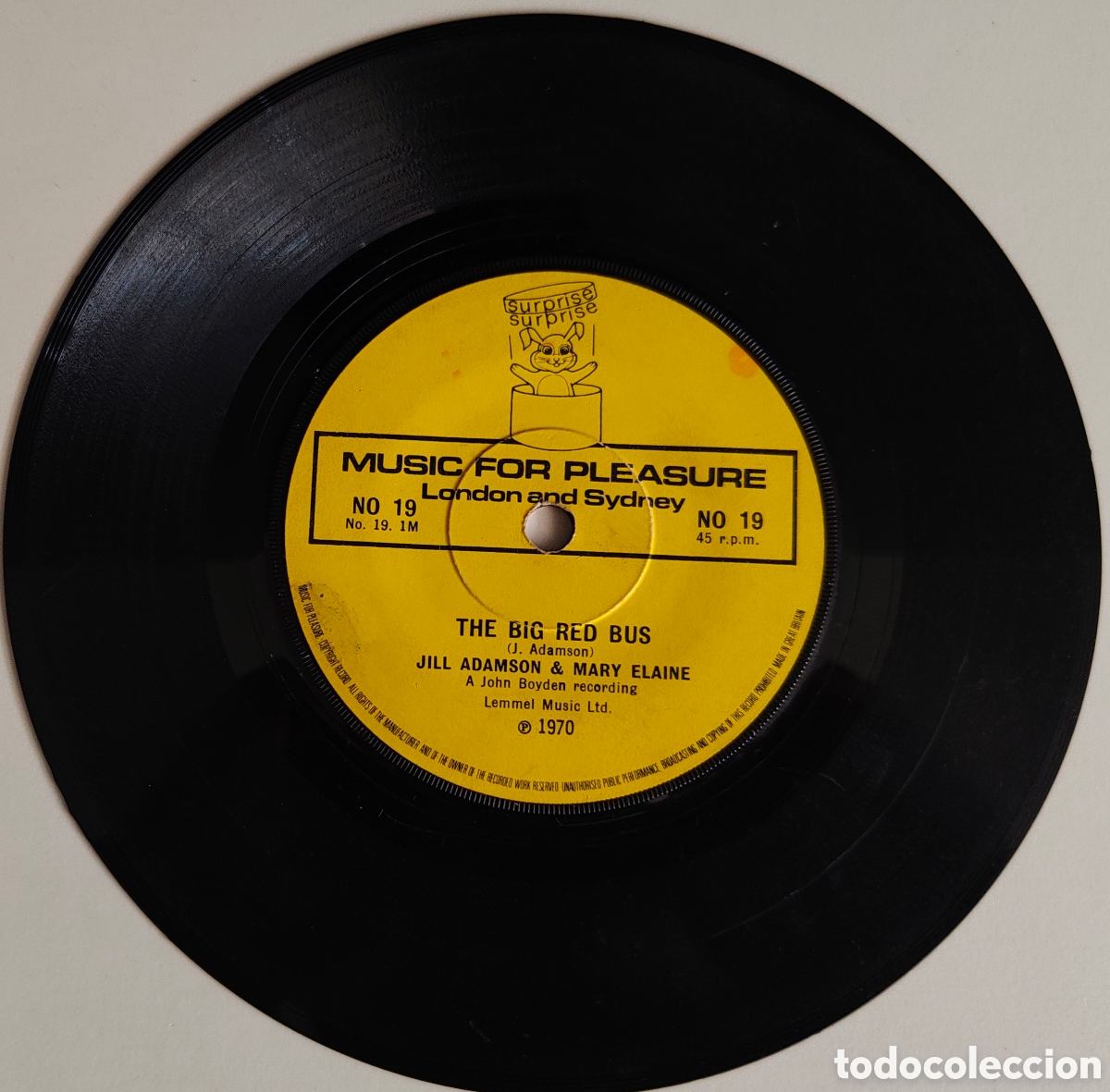 Discos de vinilo: The Big Red Bus (1970) disco de vinilo single - Foto 3