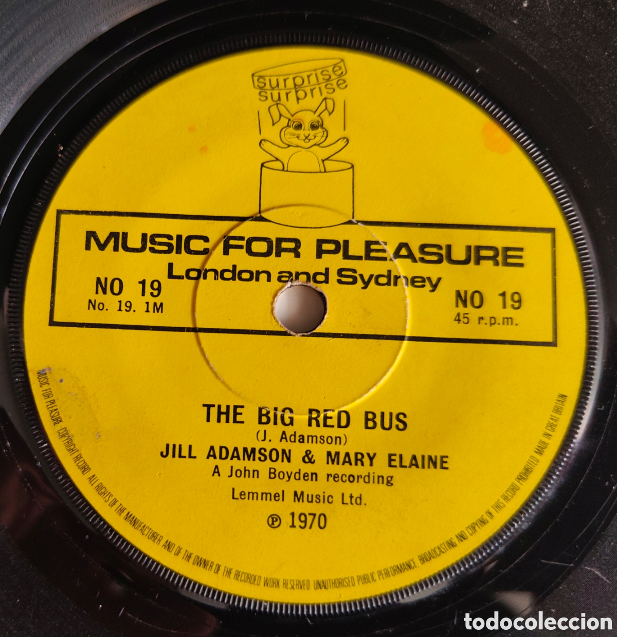 Discos de vinilo: The Big Red Bus (1970) disco de vinilo single