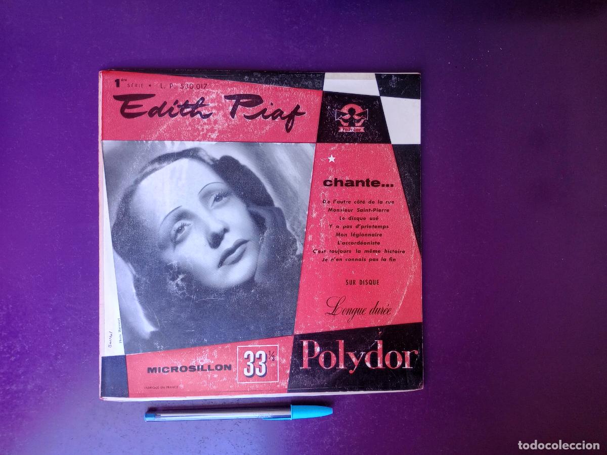 Discos de vinilo: Edith Piaf &ndash; R&eacute;cital N&deg;1 - MINI LP POLYDOR 1955 - CHANSON FRANCIA , POCO USO