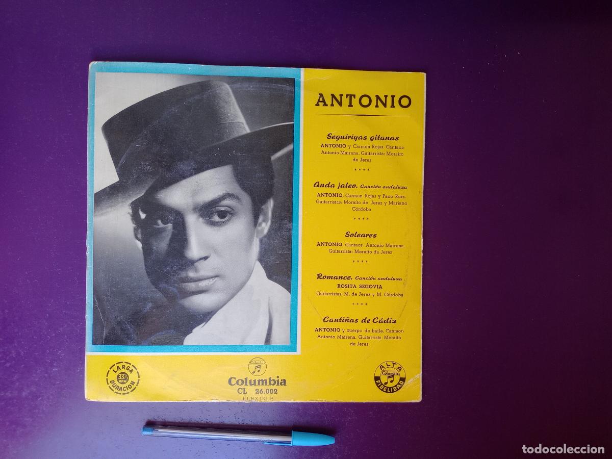 Discos de vinilo: Antonio BAILARIN, Carmen Rojas, ANTONIO MAIRENA, MORAITO JEREZ - MINI LP COLUMBIA 1963, GARCIA LORCA