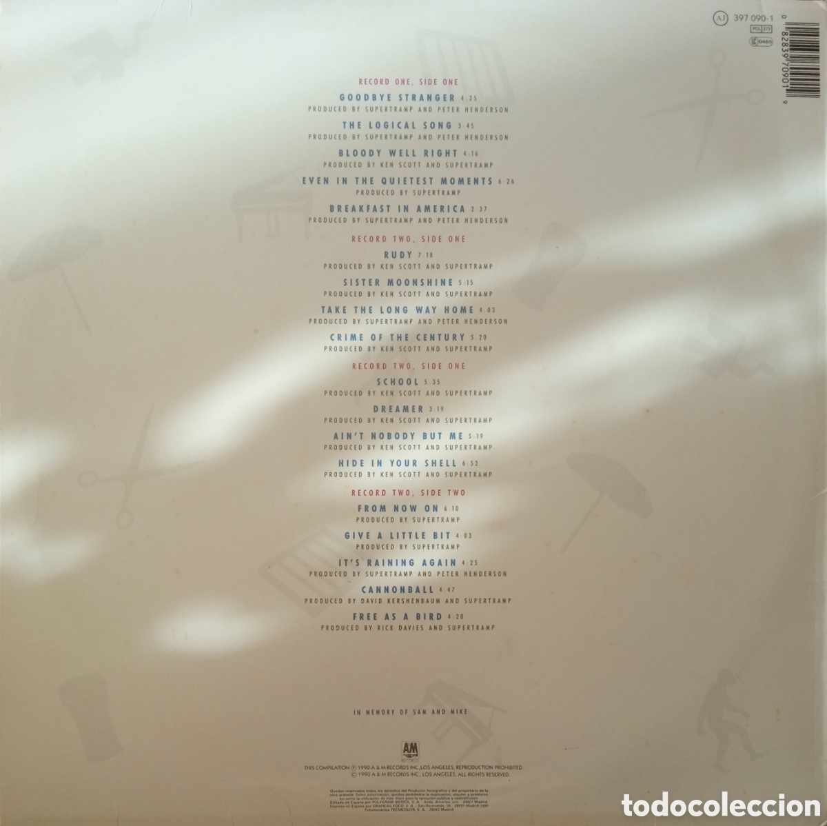 Discos de vinilo: Disco de vinilo Supertramp - Foto 2