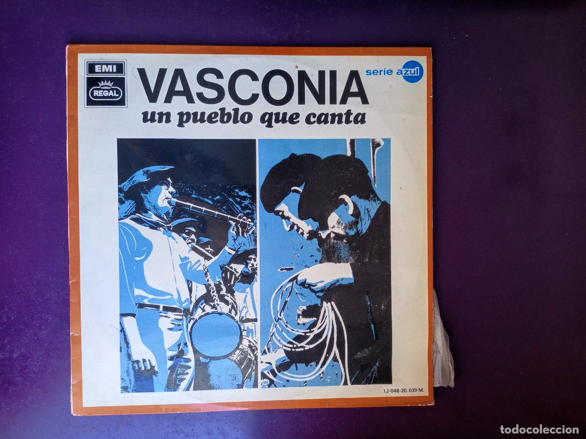 Discos de vinilo: Vasconia Un Pueblo Que Canta - LP EMI 1969 - FOLK TRADICIONAL EUSKADI, PAIS VASCO - SAN FERMIN