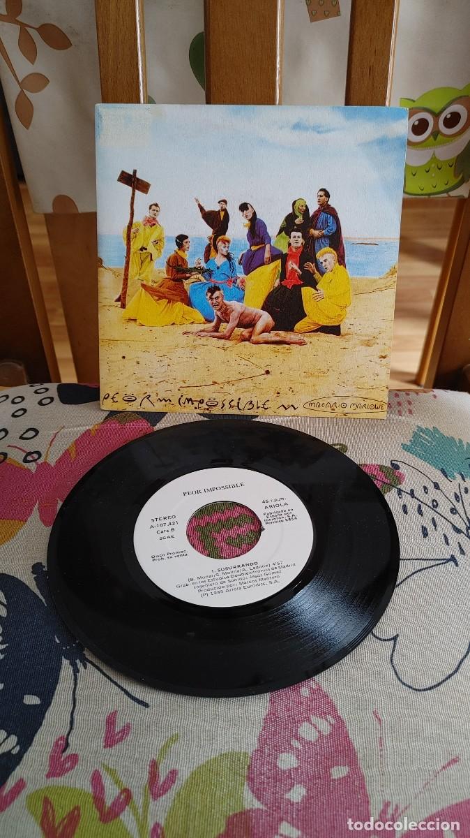 Discos de vinilo: PEOR IMPOSIBLE-SINGLE MACARIO MARLOWE-NUEVO