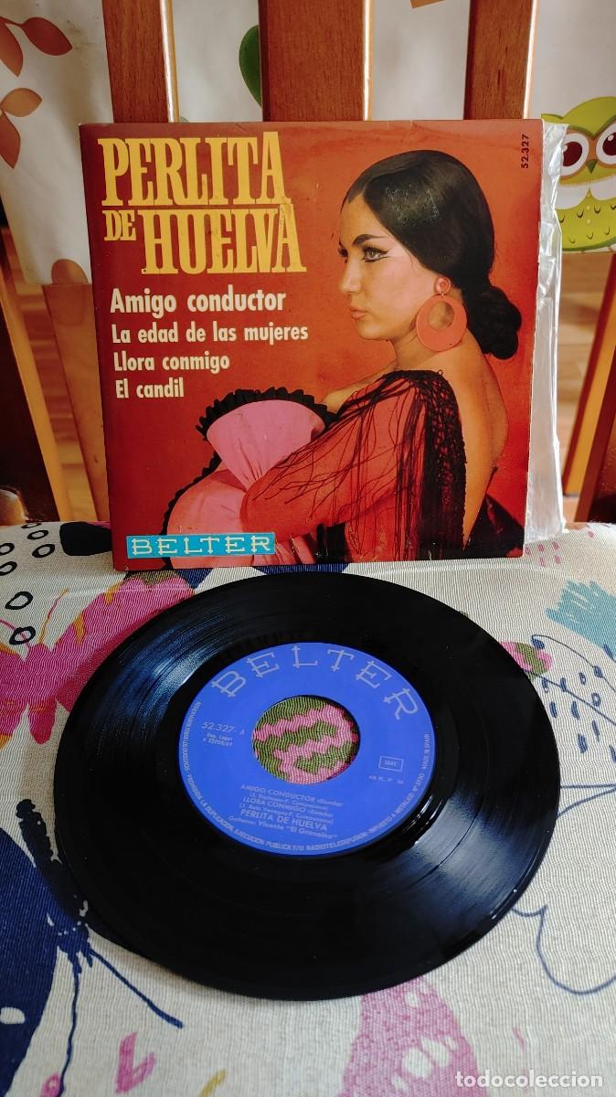 Discos de vinilo: PERLITA DE HUELVA-EP AMIGO CONDUCTOR +3