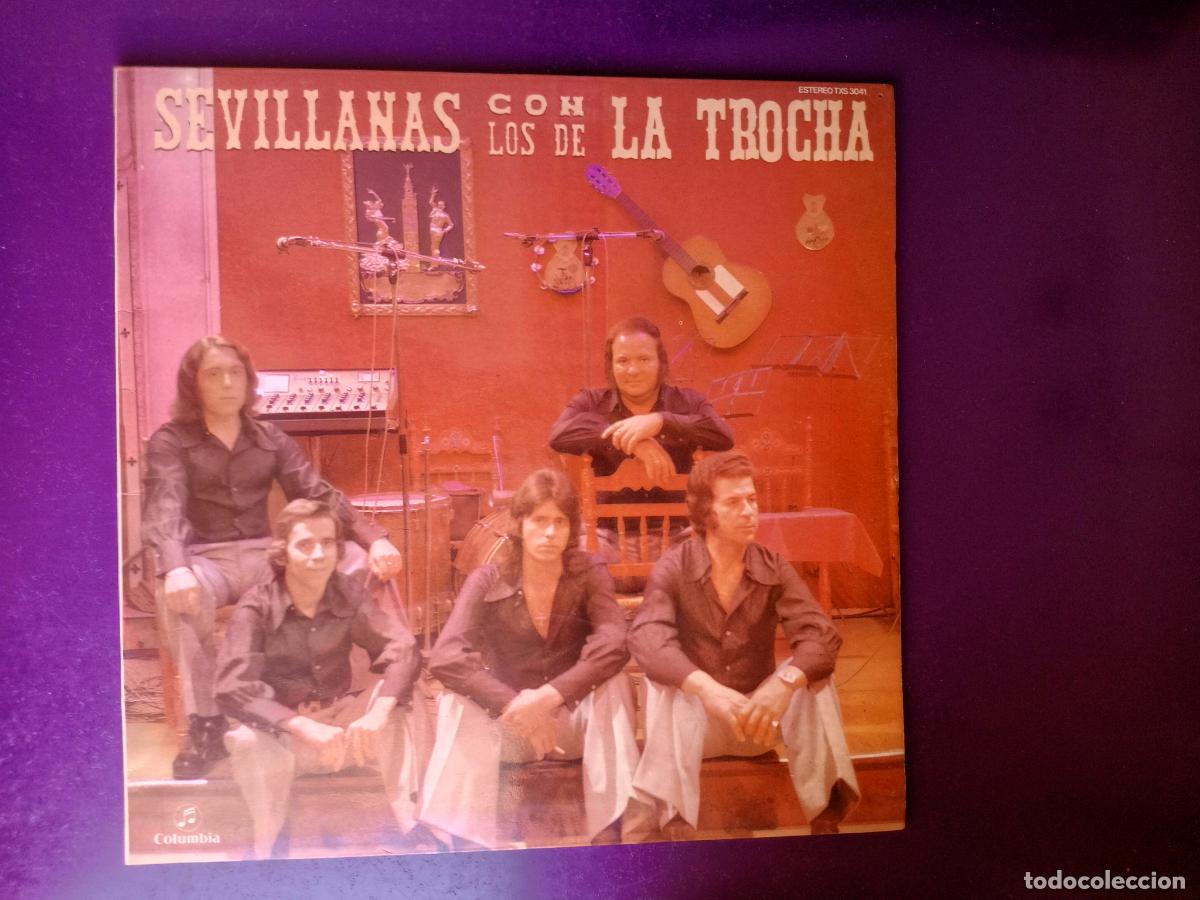 Discos de vinilo: Sevillanas Con Los De La Trocha - LP COLUMBIA 1976 - MUY POCO USO,
