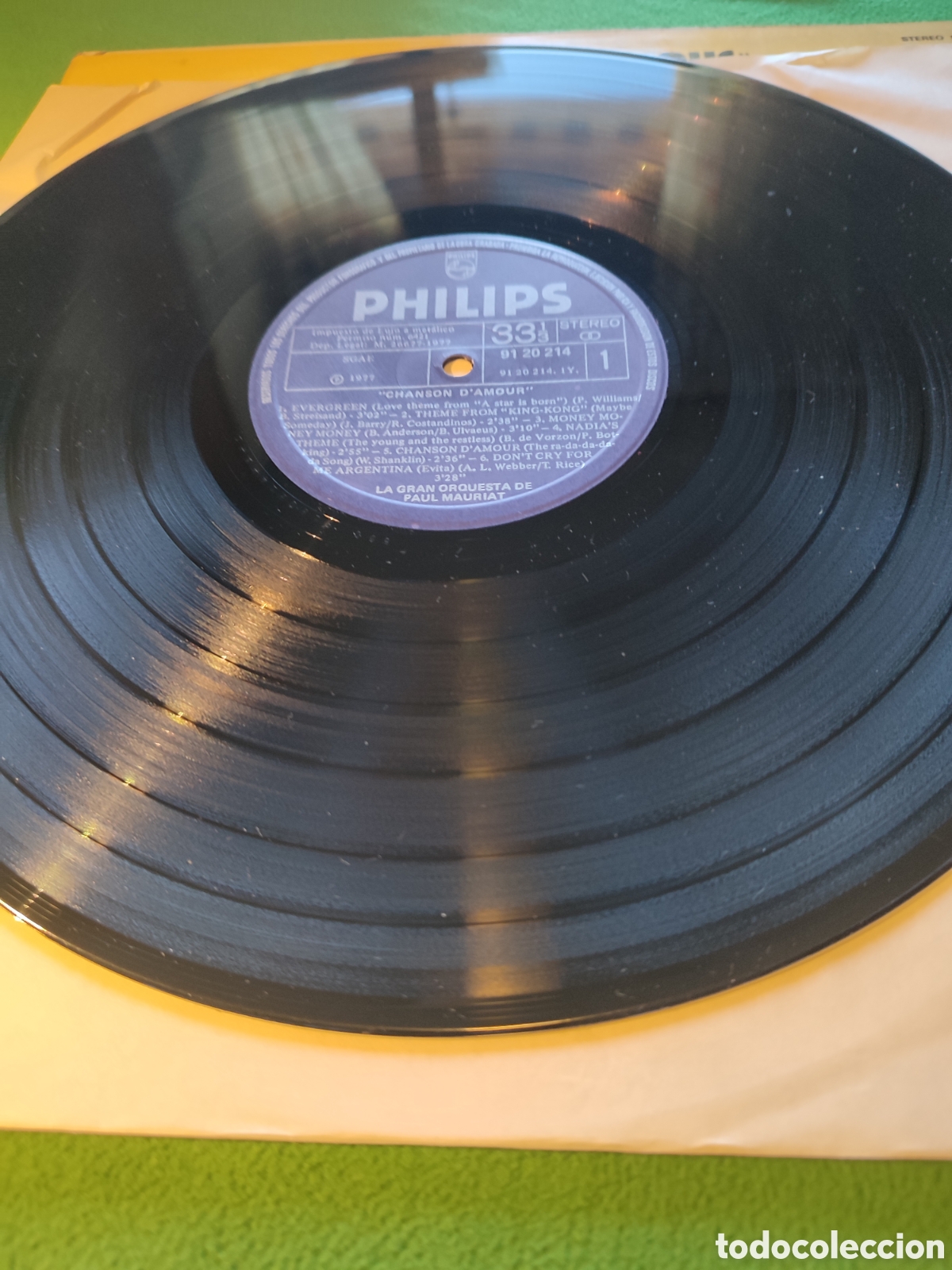 Discos de vinilo: Paul Mauriat - Chanson damour 1977 - Foto 3