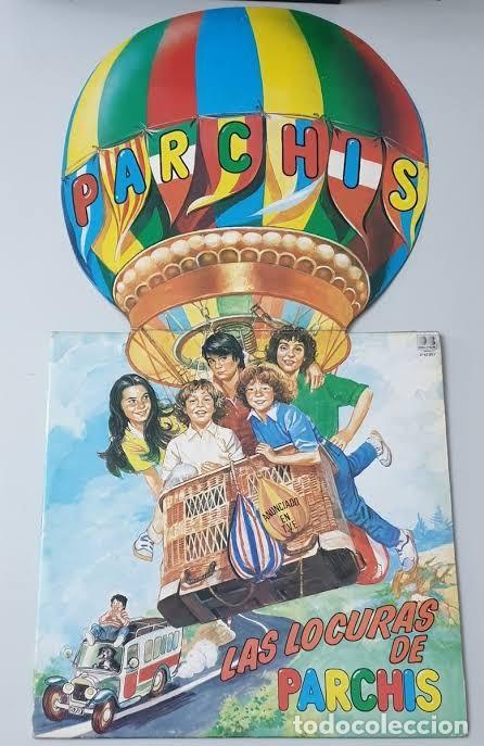 Discos de vinilo: Parch&iacute;s - Las locuras de... (Belter, 1982) - cubierta troquelada desplegable. Vinilo rojo y encarte