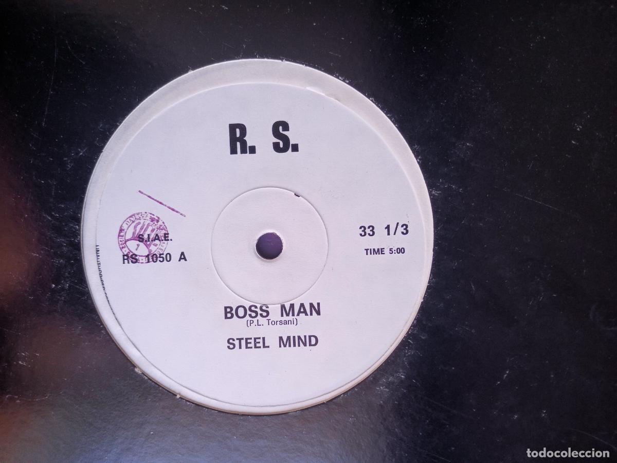 Discos de vinilo: Steel Mind &lrm;&ndash; Boss Man - MAXI RS RECORDS 1982 - ITALIA ELECTRONICA DISCO, ITALODISCO
