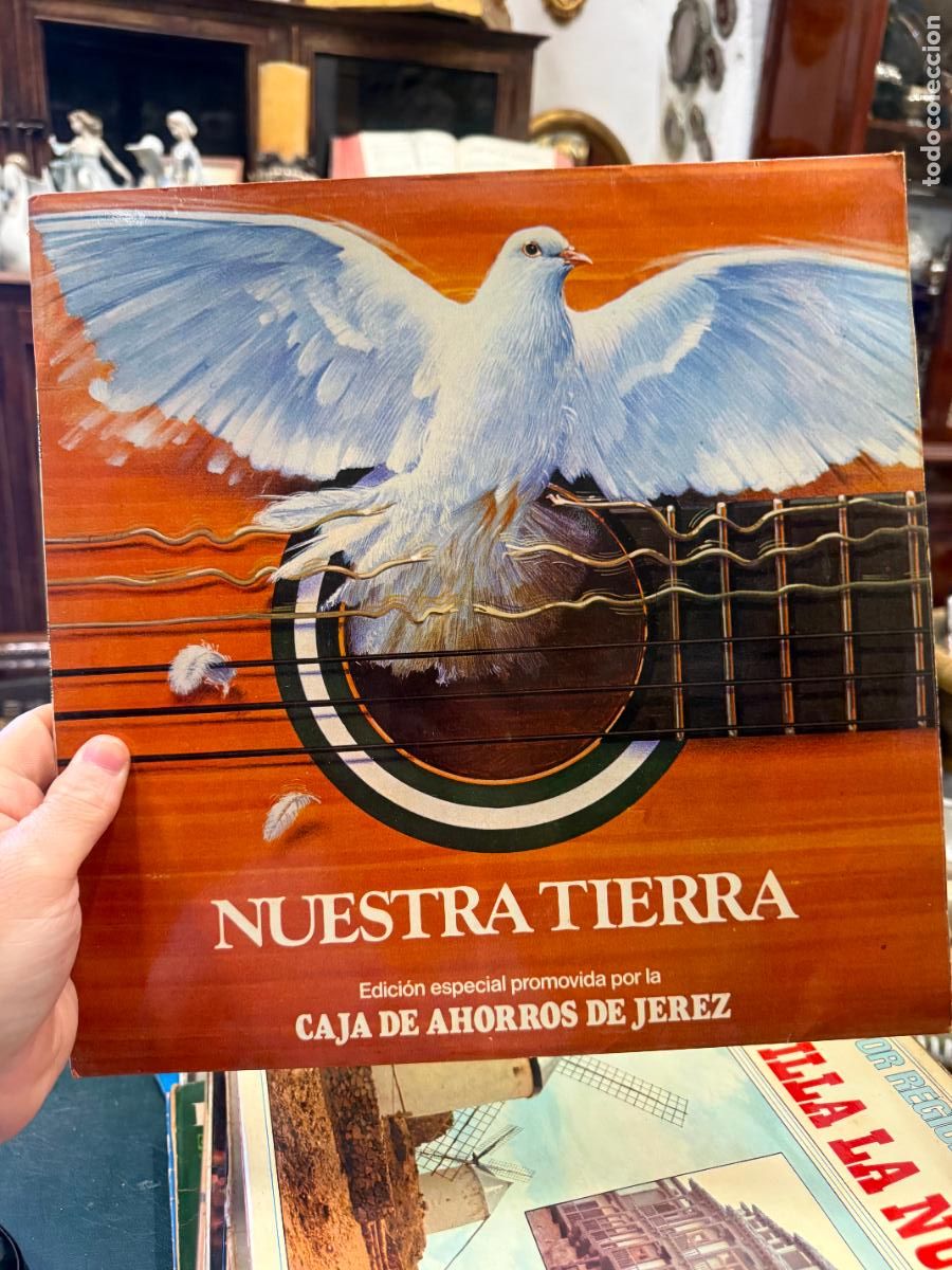 Discos de vinilo: LP NUESTRA TIERRA - EDICION ESPECIAL PROMOVIDA POR LA CAJA DE AHORROS DE JEREZ