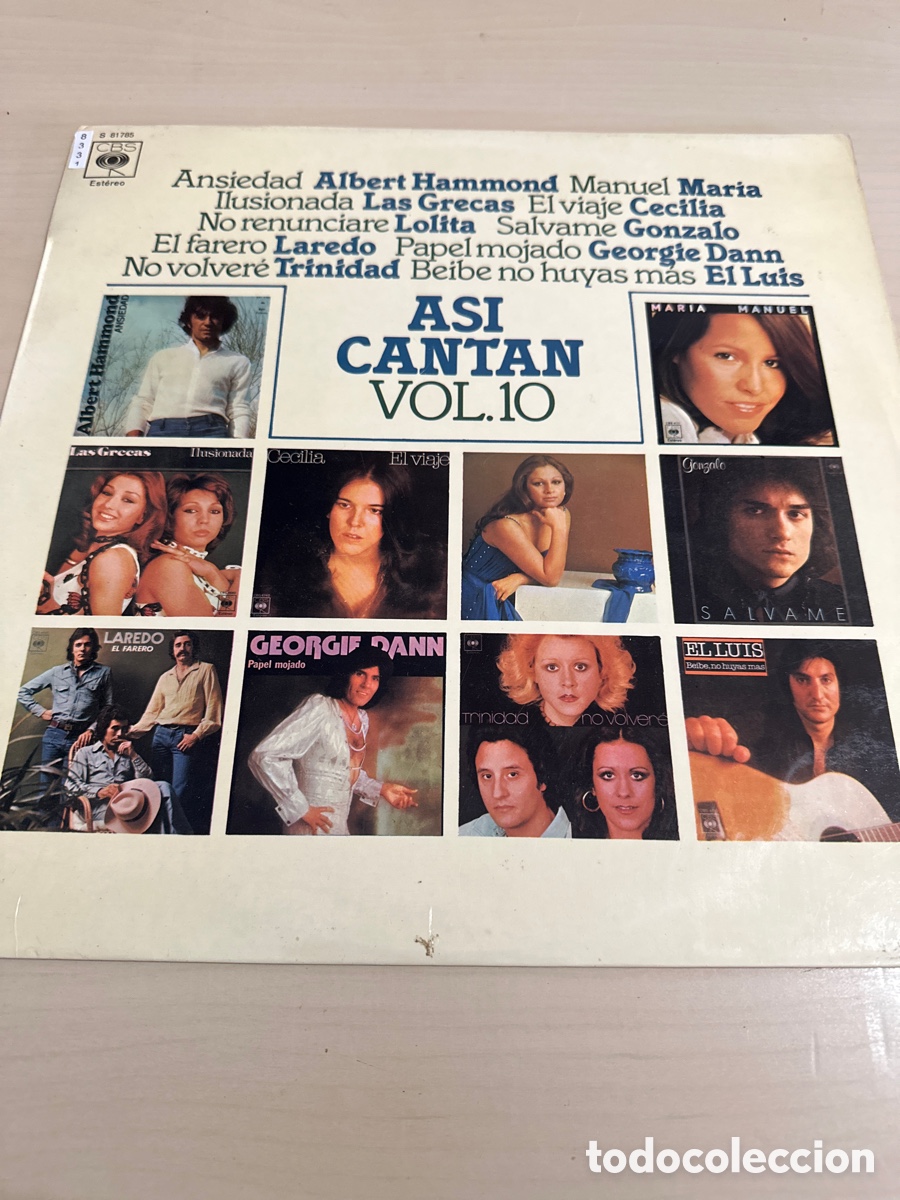 Discos de vinilo: VIN8331 as&iacute; cantan vol.10 vinilo segunda mano