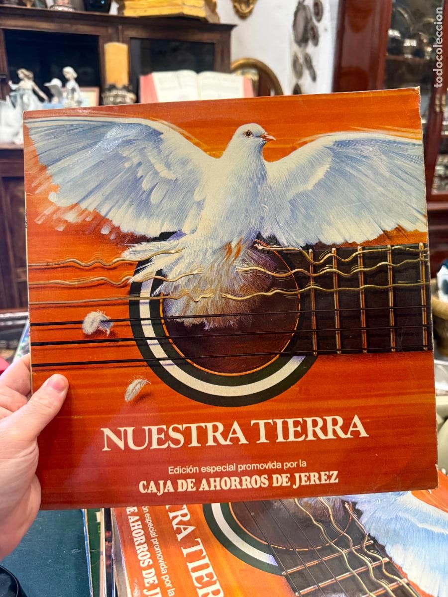 Discos de vinilo: LP NUESTRA TIERRA - EDICION ESPECIAL PROMOVIDA POR LA CAJA DE AHORROS DE JEREZ