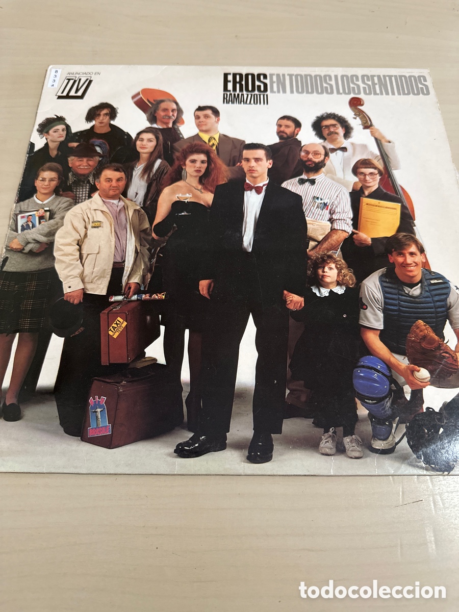 Discos de vinilo: VIN8334 Eros ramazzotti en todos los sentidos vinilo segunda mano
