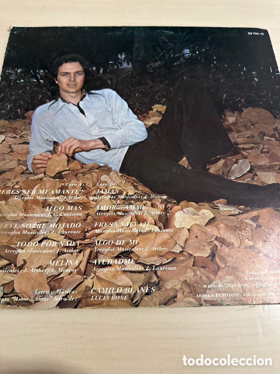 Discos de vinilo: VIN8348 los super &eacute;xitos de Camilo sesto vinilo segunda mano - Foto 2