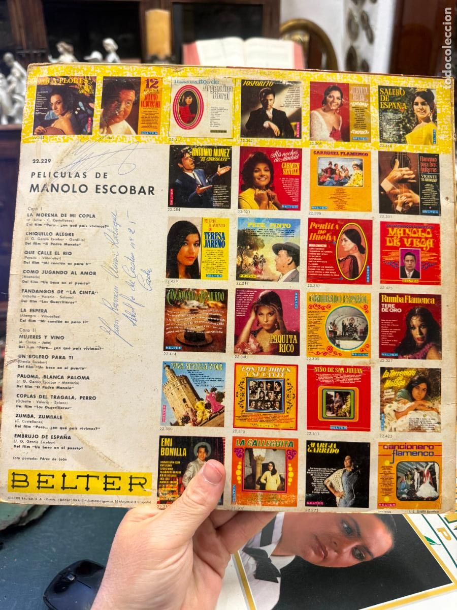 Discos de vinilo: LP PELICULAS DE MANOLO ESCOBAR - Foto 2