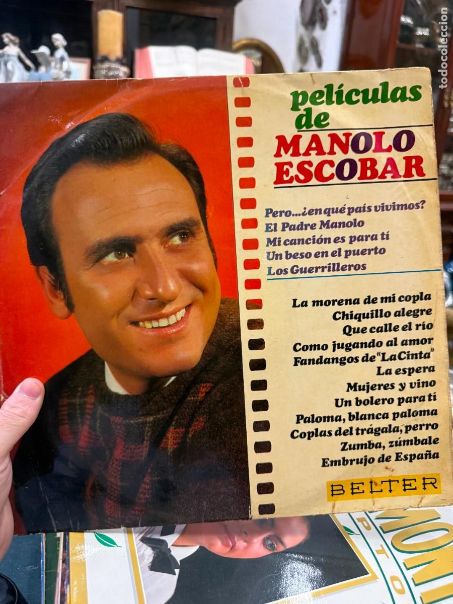 Discos de vinilo: LP PELICULAS DE MANOLO ESCOBAR - Foto 1