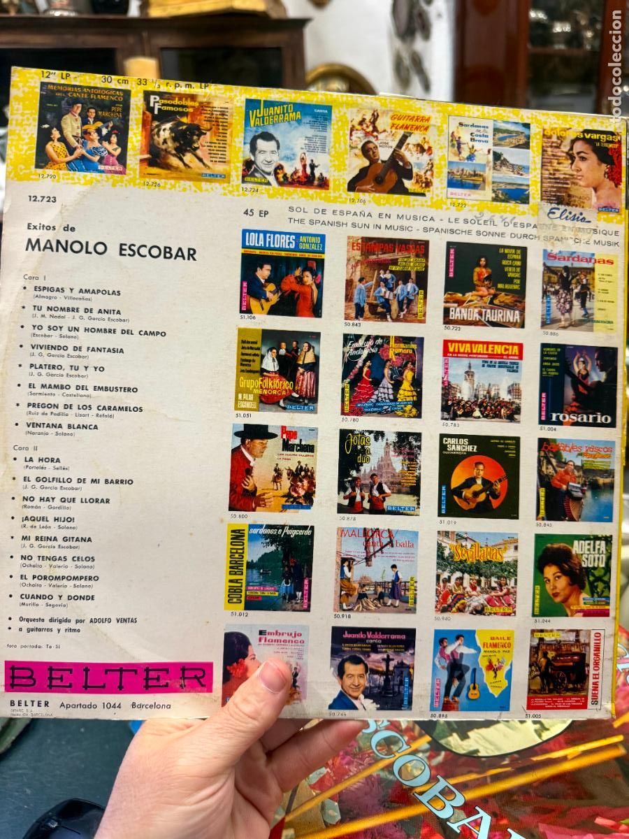Discos de vinilo: LP MANOLO ESCOBAR -- - Foto 2