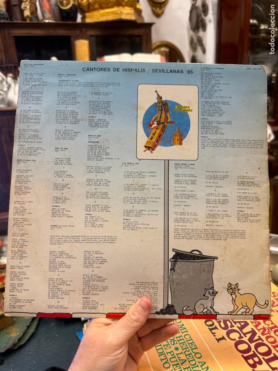 Discos de vinilo: LP CANTORES DE HISPALIS - EL AUTOBUS DE LA PRIMAVERA - Foto 2