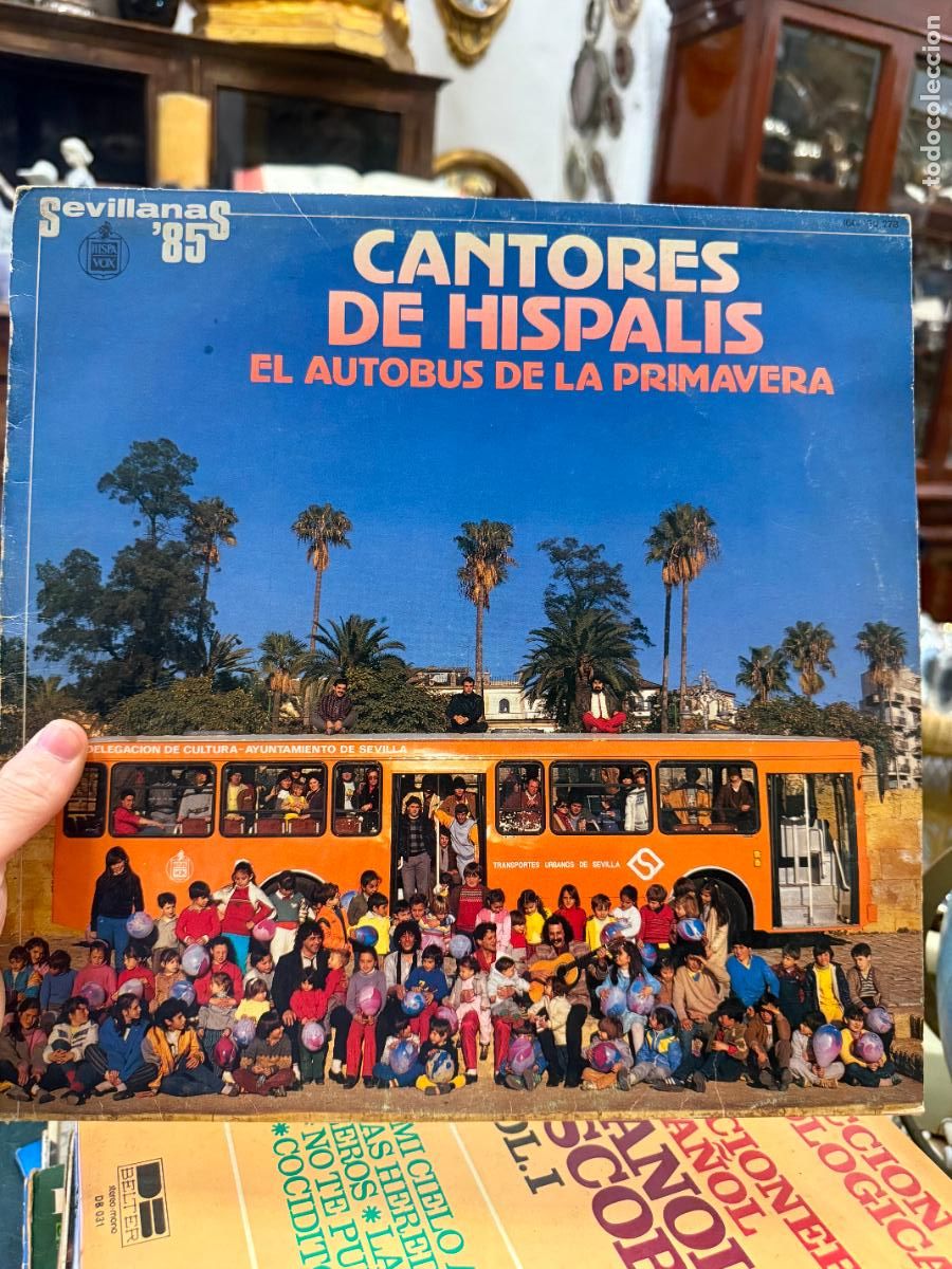 Discos de vinilo: LP CANTORES DE HISPALIS - EL AUTOBUS DE LA PRIMAVERA - Foto 1