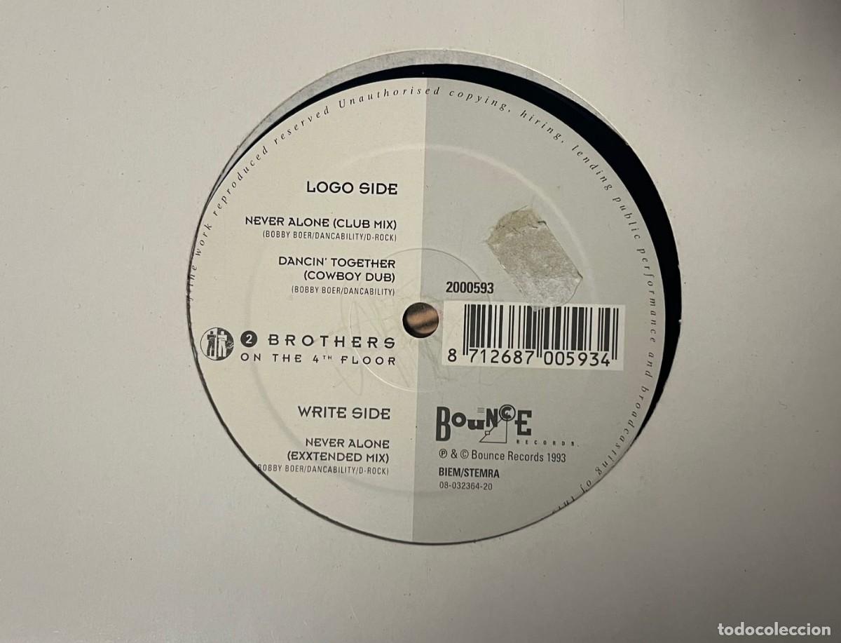 Discos de vinilo: 2 Brothers On The 4th Floor &lrm;&ndash; Never Alone MAXI SINGLE 12&rdquo;