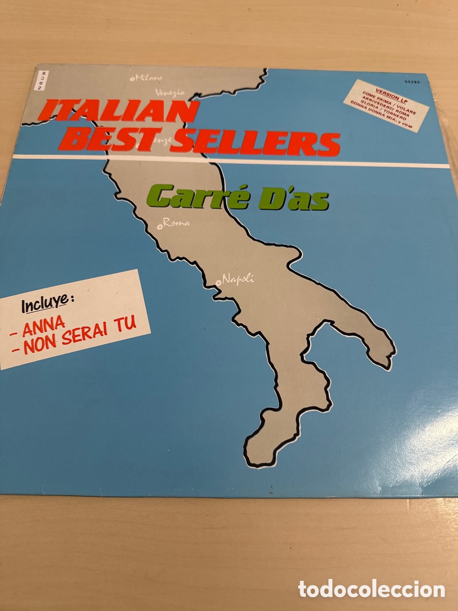 Discos de vinilo: VIN8362 italian best sellers carre d&rsquo;as vinilo segunda mano
