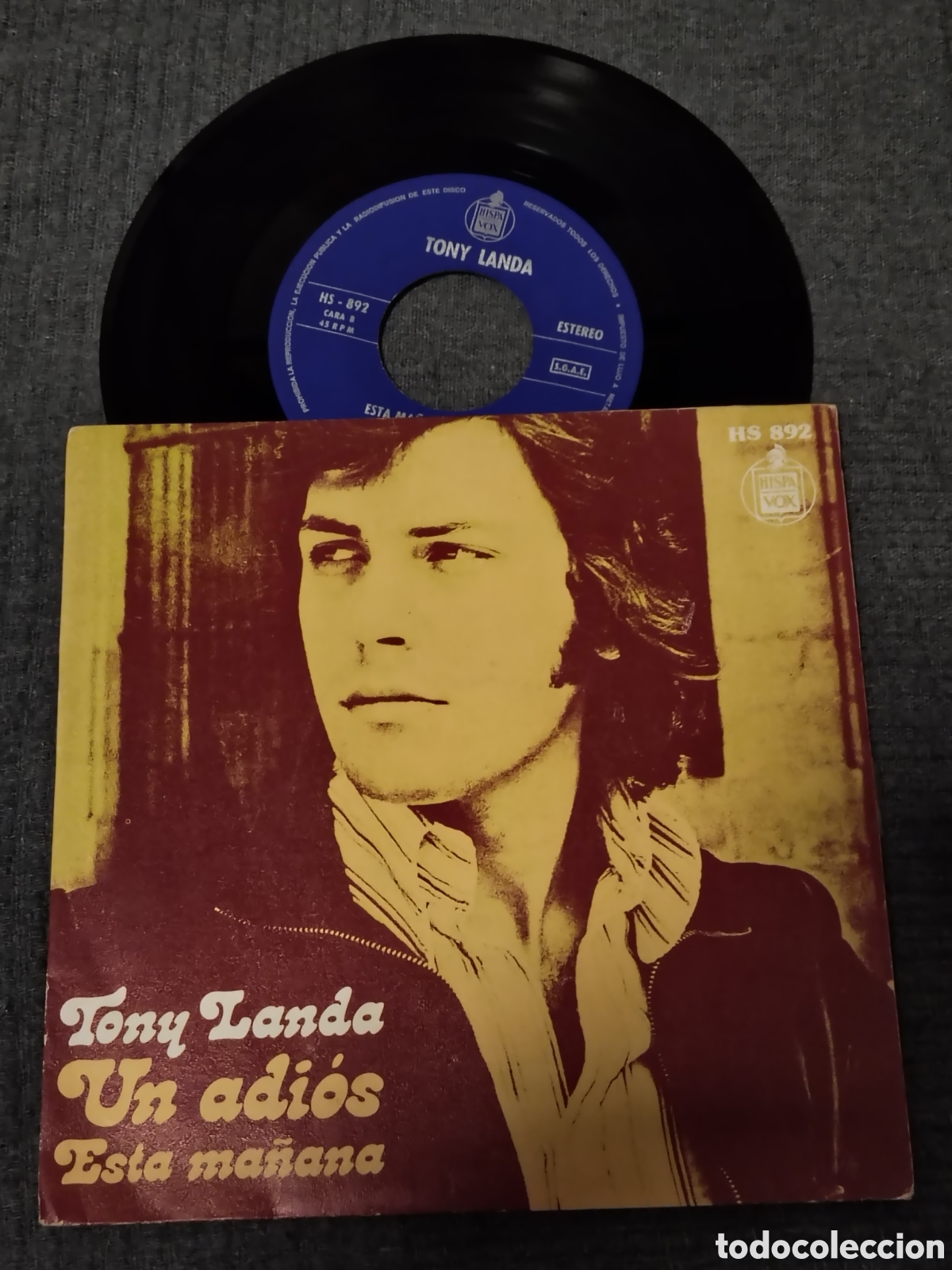 Discos de vinilo: Tony Landa &ndash; &rdquo;Un Adi&oacute;s&rdquo; / &rdquo;Esta ma&ntilde;an