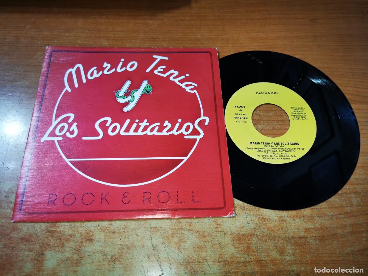 Discos de vinilo: MARIO TENIA Y LOS SOLITARIOS Curalotodo / El reloj SINGLE VINILO DEL A&Ntilde;O 1986 CONTIENE 2 TEMAS