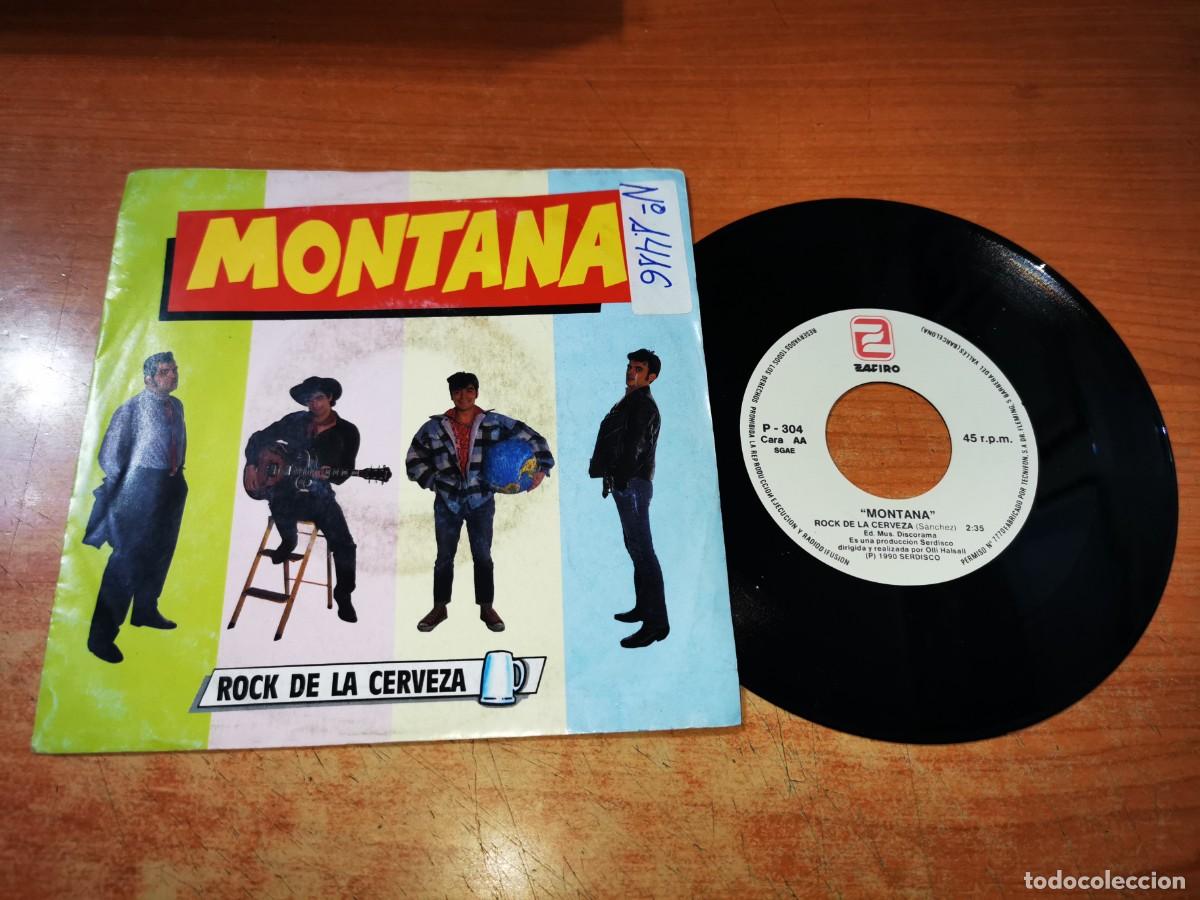 Discos de vinilo: MONTANA Rock de la cerveza SINGLE VINILO PROMO DEL A&Ntilde;O 1990 MISMO TEMA