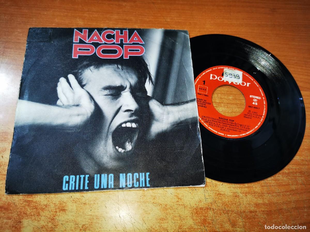 Discos de vinilo: NACHA POP Grite una noche / Frases SINGLE VINILO DEL A&Ntilde;O 1985 ANTONIO VEGA CONTIENE 2 TEMAS