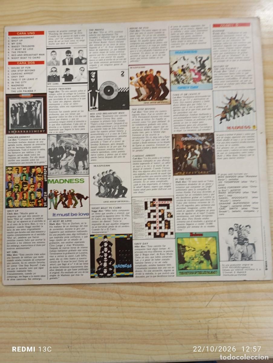 Discos de vinilo: Lp - Madness - Al Completo - 16 Grandes Exitos - Foto 4
