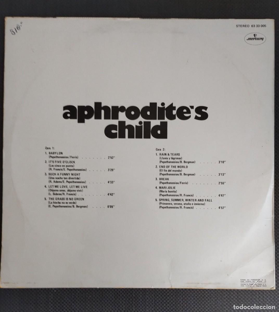 Discos de vinilo: Disco de Vinilo de Aphrodites Child &rdquo;Disco de Oro&rdquo; - Foto 2
