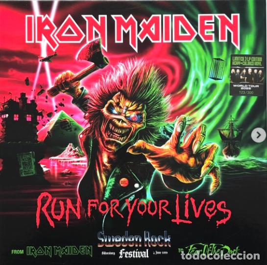 Discos de vinilo: IRON MAIDEN - Live At Sweden Rock 2026 - Run For Your Lives - 4th June 2026 Box Set 3LP