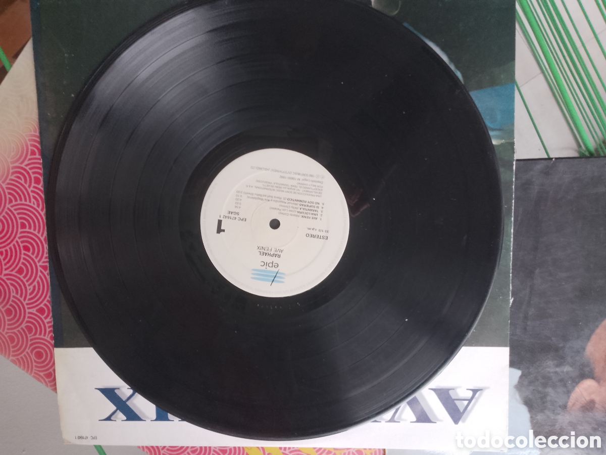 Discos de vinilo: Raphael - Ave F&eacute;nix - epic 1992 - Foto 3