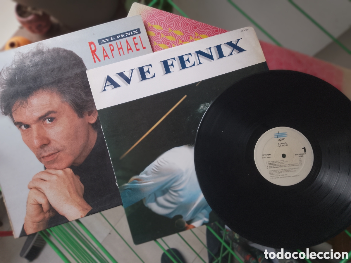 Discos de vinilo: Raphael - Ave F&eacute;nix - epic 1992 - Foto 2