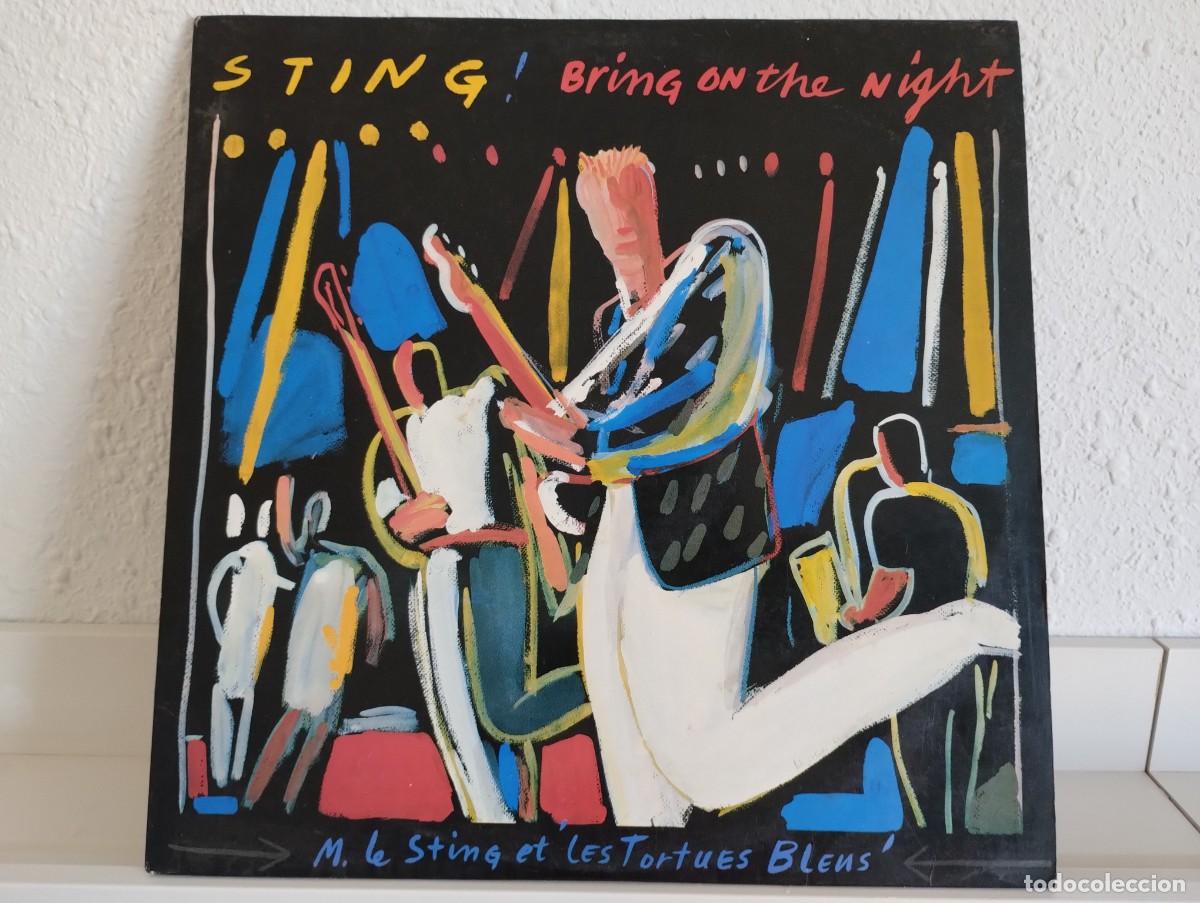 Discos de vinilo: Disco de Vinilo de Sting doble &rdquo;Bring on the night&rdquo;