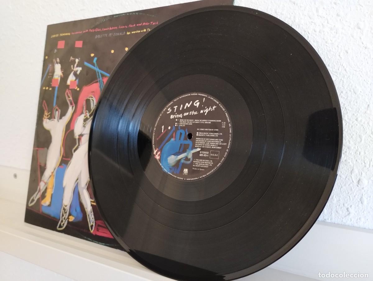 Discos de vinilo: Disco de Vinilo de Sting doble &rdquo;Bring on the night&rdquo; - Foto 3