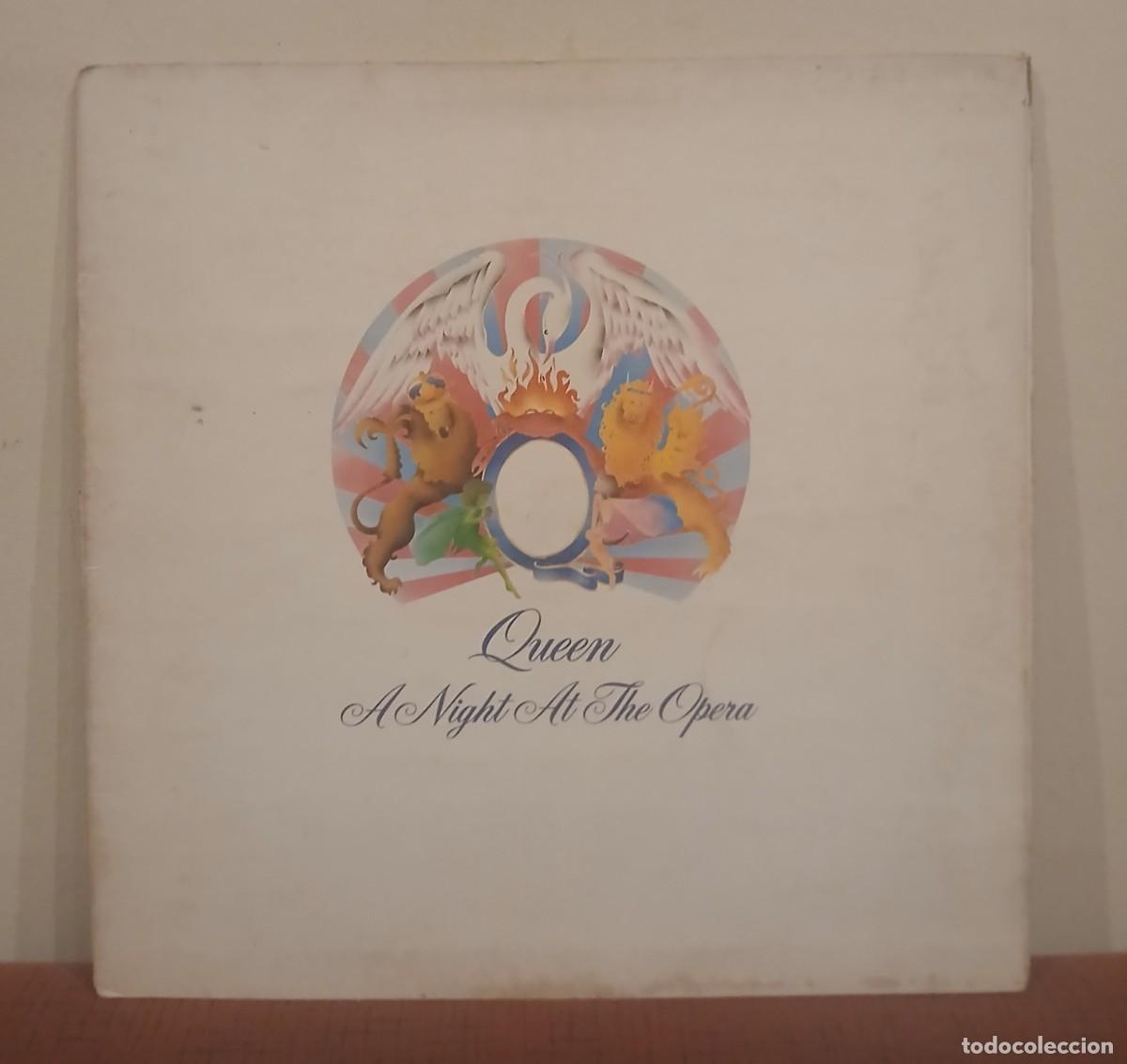 Discos de vinilo: VINILO A NIGHT AT THE OPERA - LP GATEFOLD DE QUEEN EN BUEN ESTADO