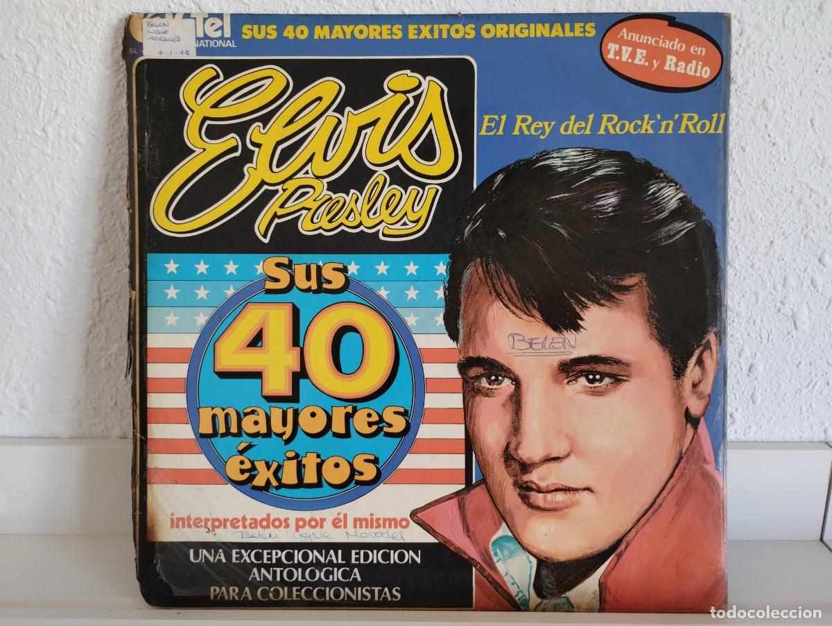 Discos de vinilo: Disco de Vinilo Elvis Presley doble &rdquo;40 Mayores Exitos&rdquo;
