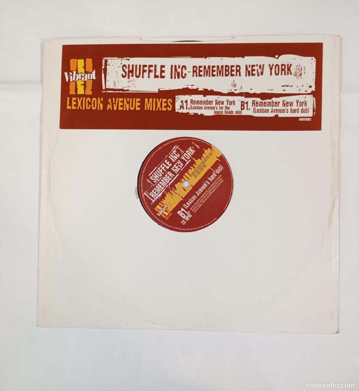 Discos de vinilo: SHUFFLE INC REMEMBER NEW YORK. LEXICON AVENU'S HARD DUB. MAXI-SINGLE. TDKDA62