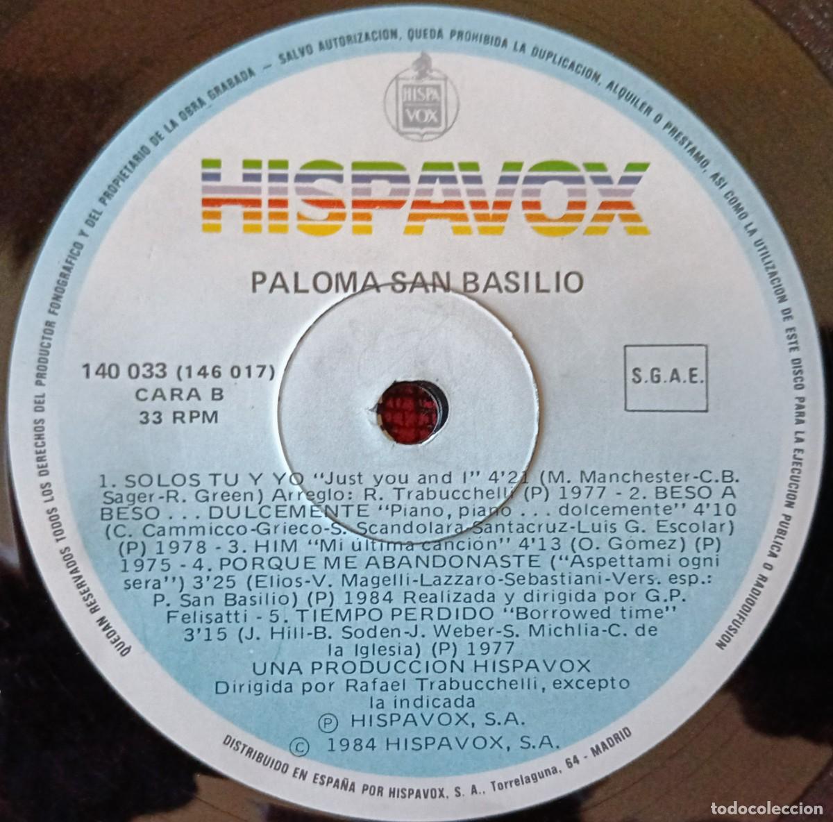 Discos de vinilo: PALOMA SAN BASILIO ** Paloma San Basilio ** DOBLE VINILO LP 1984